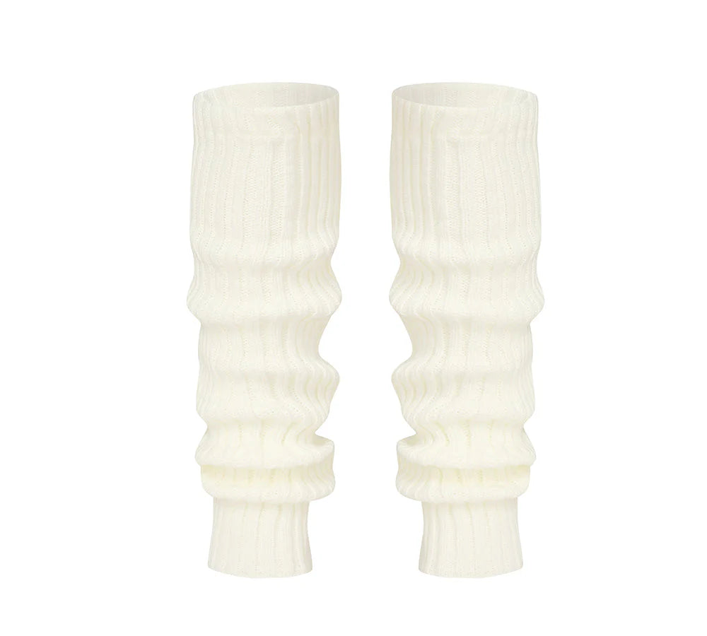 Snow Knitted Leg Warmers